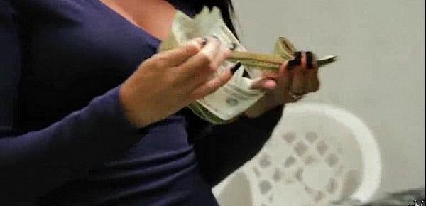  Amateur hottie takes cash for public sex 17